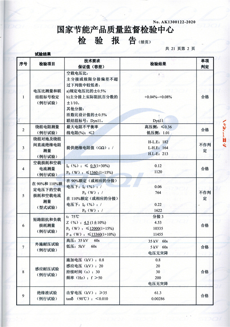 高低压试验报告-S11-1250吴起吴起吴起油浸式变压器-2.jpg